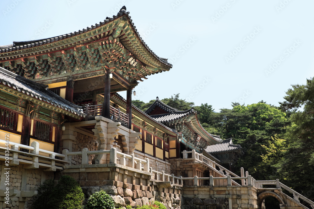 Korea bulguksa unesco traditional old buddhist temple Korea bulguksa unesco traditional old buddhist temple