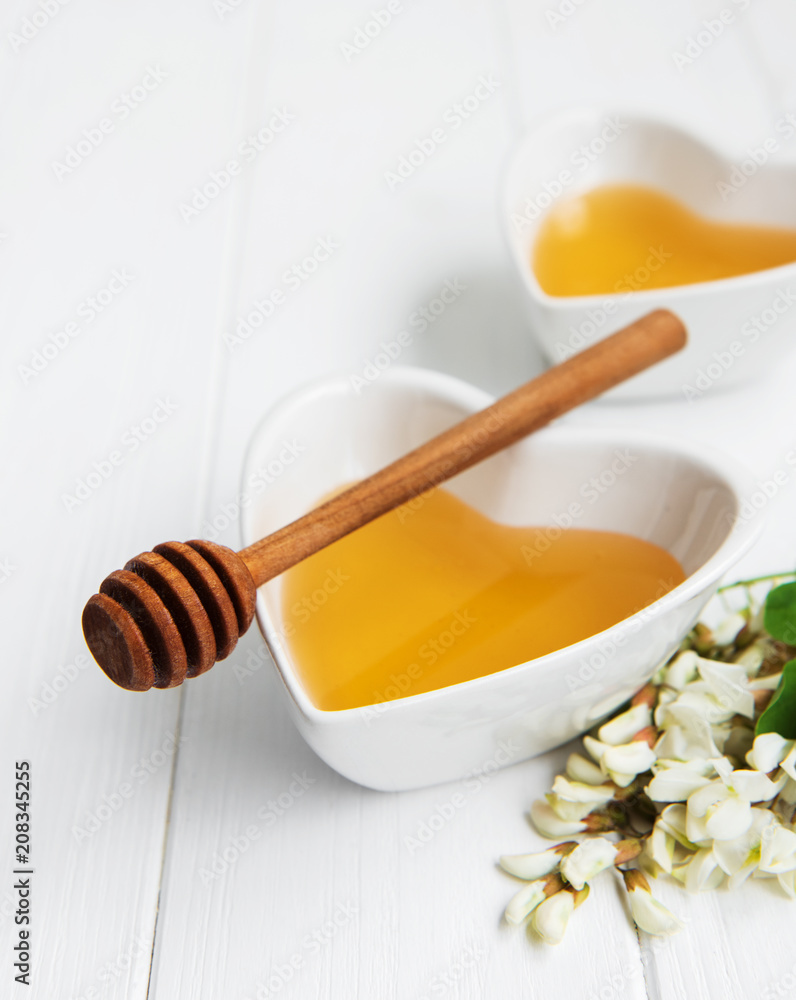 Honey with acacia blossoms Honey with acacia blossoms