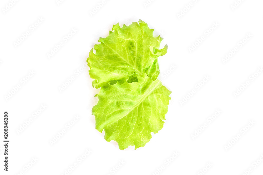 Green salad isolated on white background. Green salad isolated on white background.
