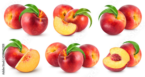 Fototapeta Naklejka Na Ścianę i Meble -  peach fruits collection