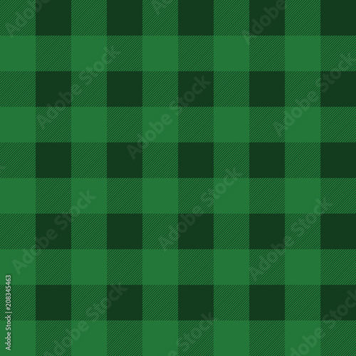 Checkered country green pattern.