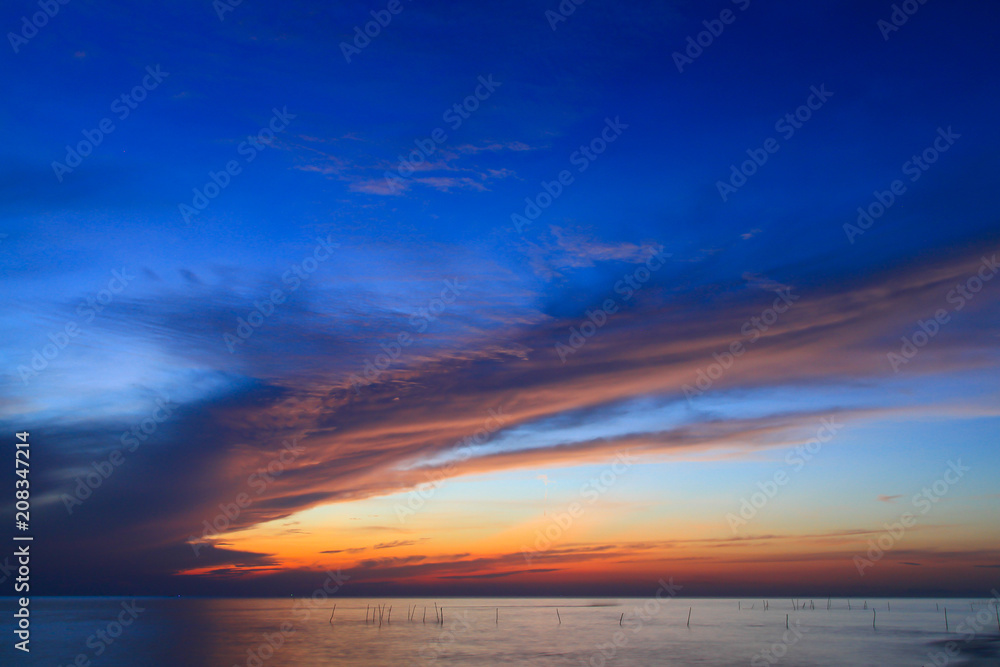 Beautiful sky at twilight time Beautiful sky at twilight time