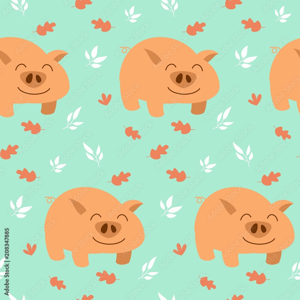 Smile animal seamless pattern vector illustration
Smile animal seamless pattern vector illustration