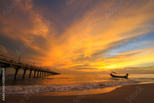 Beautiful sky at twilight time