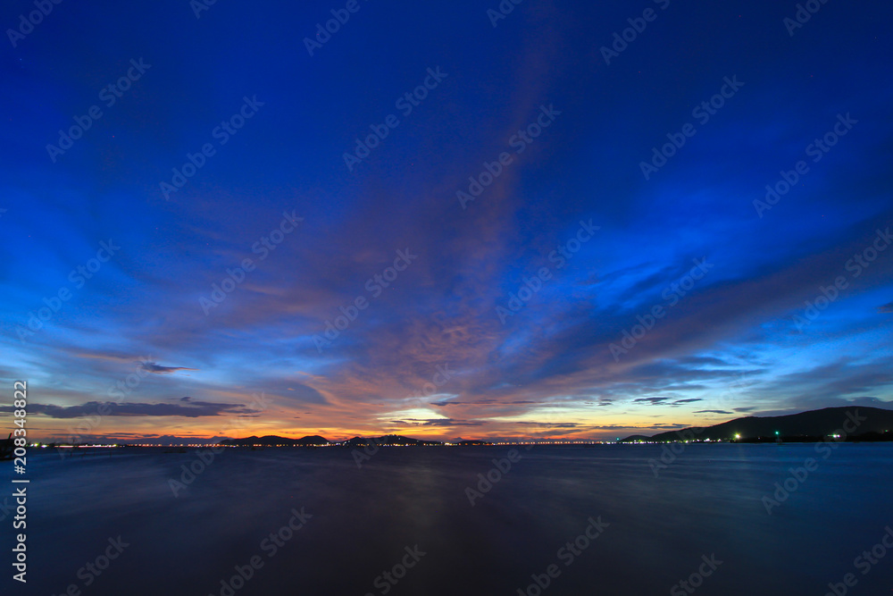 Beautiful sky at twilight time Beautiful sky at twilight time