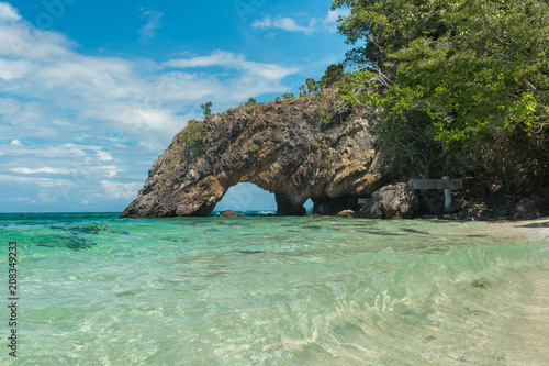 Beautiful island and Stone arch scenic in Koh khai  Satun Province  the southern of Thailand