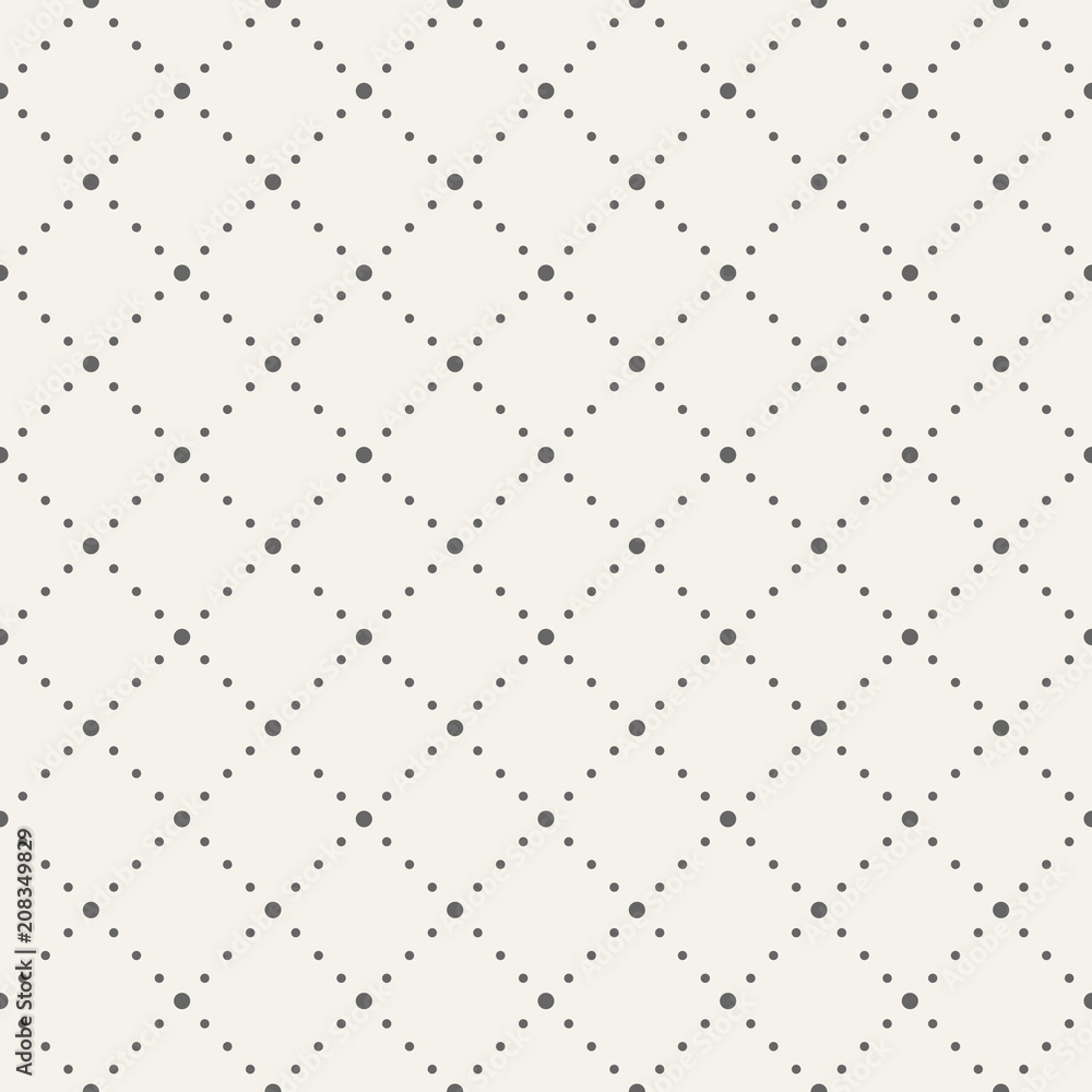 Fototapeta Abstract seamless pattern. Dotted rhombuses.