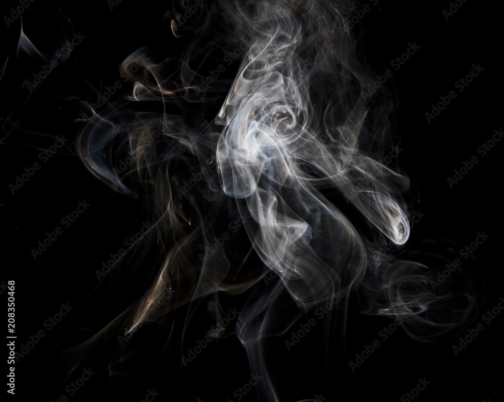 Smoke on black background Smoke on black background