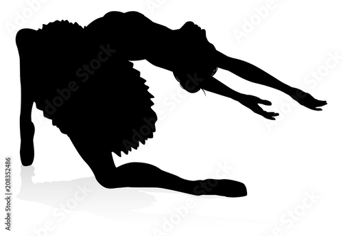 Ballet Dancer Dancing Silhouette