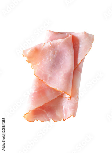 Baked ham slices