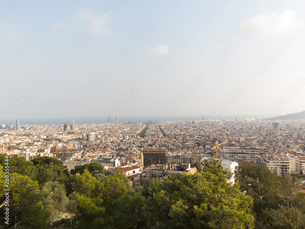 Barcelona panoramic view