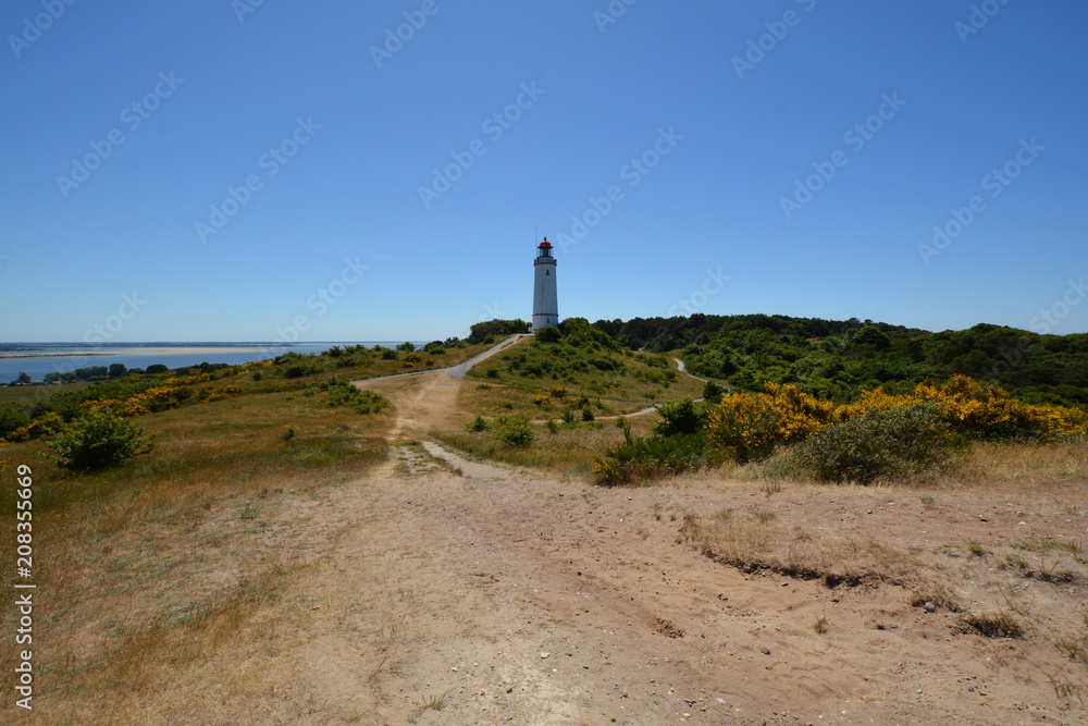 Leuchtturm auf der Insel Hiddensee, Am Dornbusch Leuchtturm auf der Insel Hiddensee, Am Dornbusch