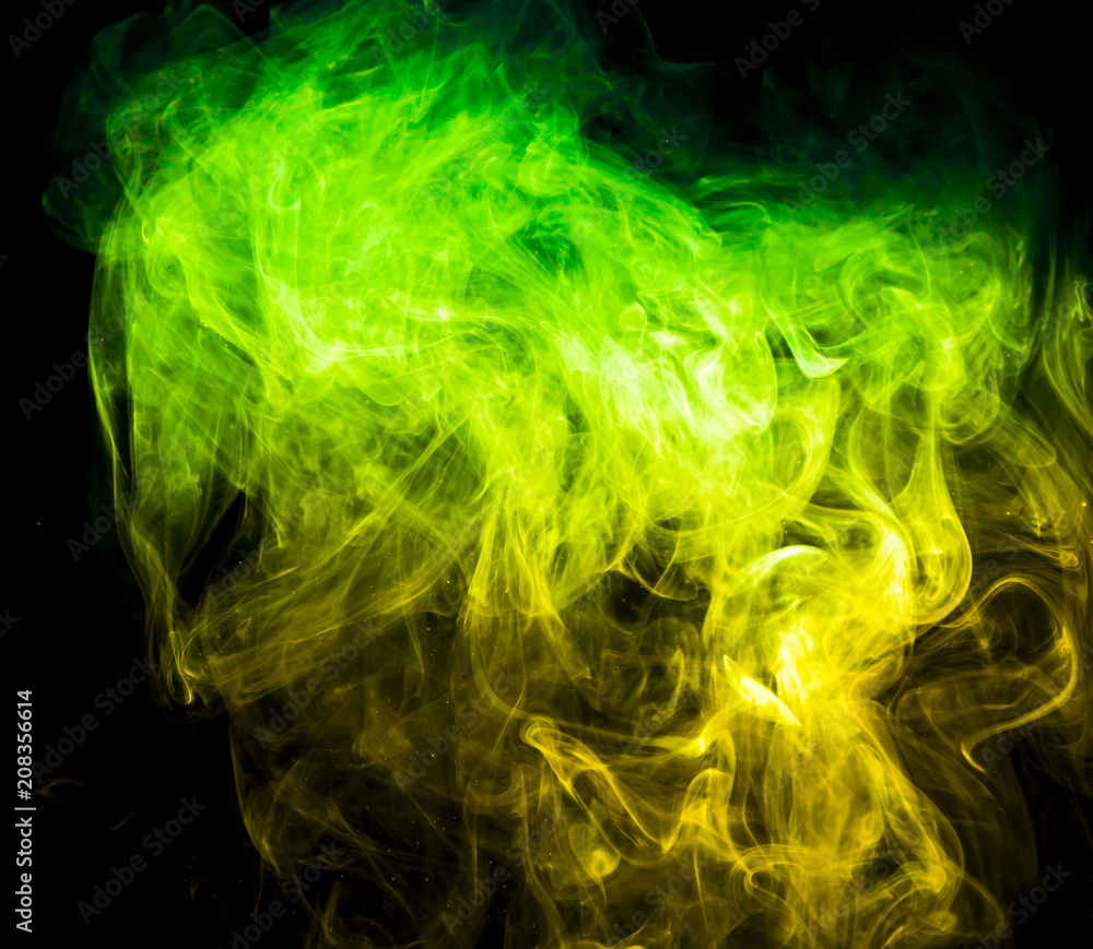 Colored smoke on black background Colored smoke on black background