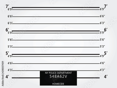 Mugshot wall. vector illustration