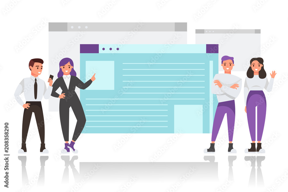 Information Technology. internet presentation. Web site. vector illustration Information Technology. internet presentation. Web site. vector illustration