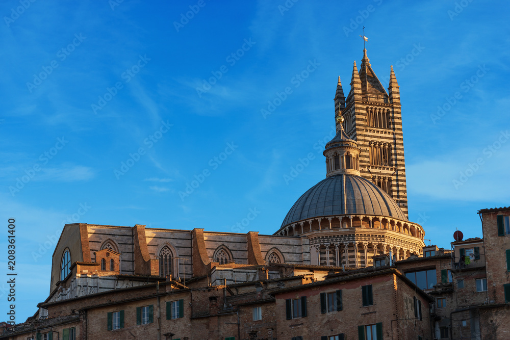 Siena Cathedral and Houses - Tuscany Italy