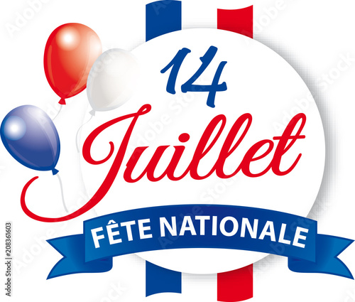 14 JUILLET FETE NATIONALE BANDEROLE