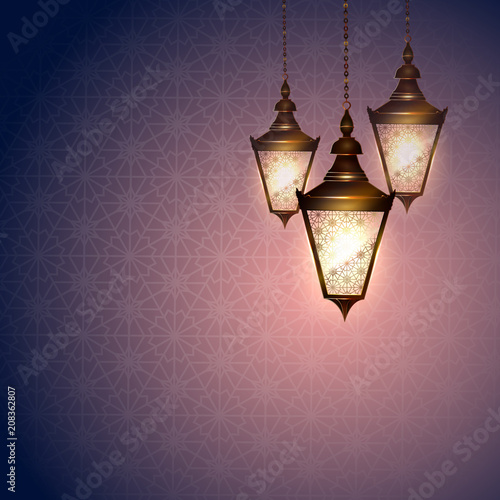 Glowing lanterns photo