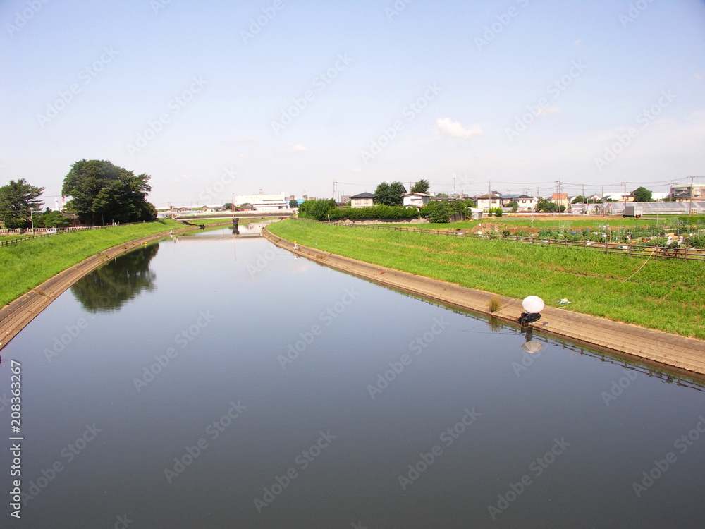 坂川放水路風景 坂川放水路風景