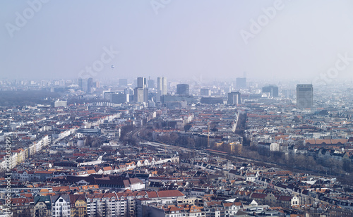 panorama of Berlin, on a hazy day © Armin Staudt