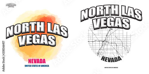 North Las Vegas, Nevada, two logo artworks