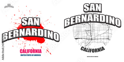 San Bernardino, California, two logo artworks