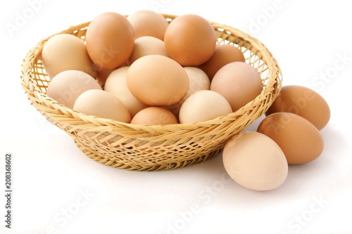 Wallpaper Mural hen eggs and shells close up Torontodigital.ca