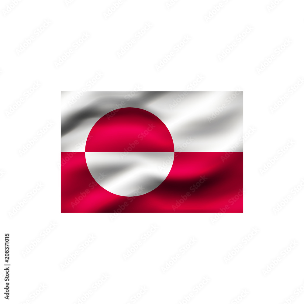 Flag of Greenland. Flag of Greenland.