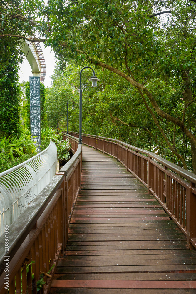 Walkway path Melaka city Malaysia