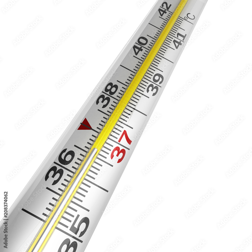 mercury thermometer 3d render on white background no shadow mercury thermometer 3d render on white background no shadow