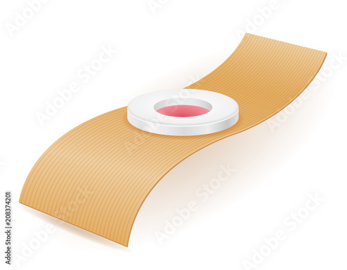 medical plaster for sealing the wounds stock vector illustration