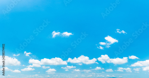 panorama clear blue sky background clouds with background.