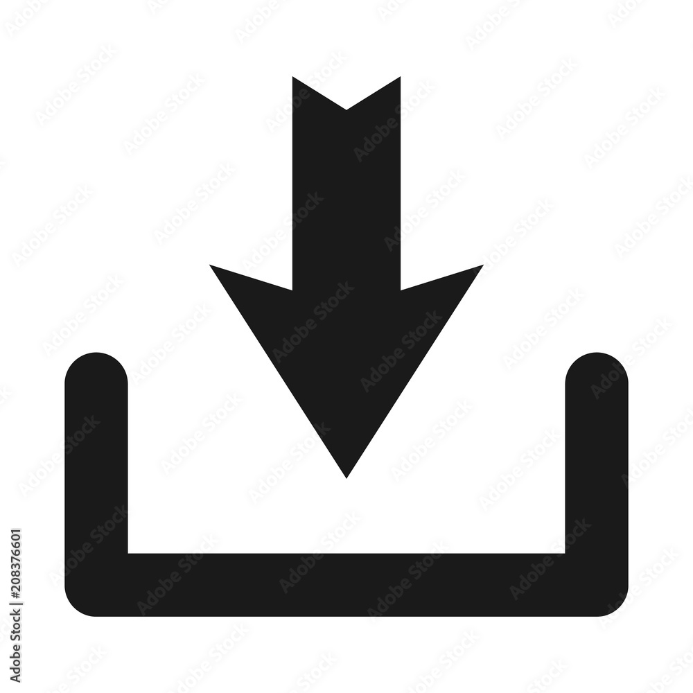 Download vector icon, install symbol. Modern Download vector icon, install symbol. Modern