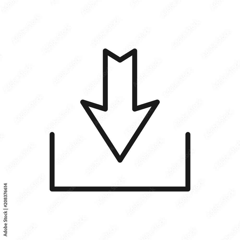 Download vector icon, install symbol. Modern Download vector icon, install symbol. Modern