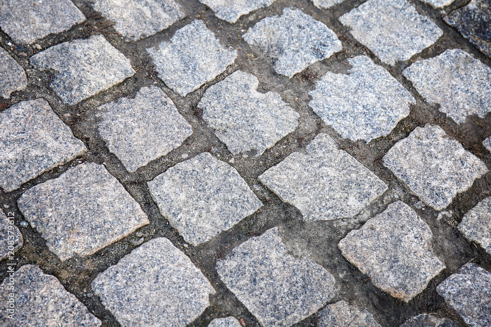 Texture of stone pavement as background Texture of stone pavement as background