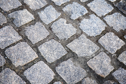 Texture of stone pavement as background