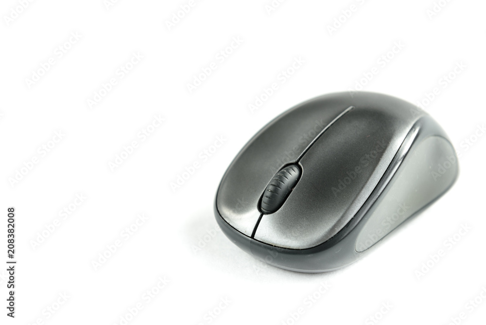 Wireless computer mouse isolated on white background. Wireless computer mouse isolated on white background.