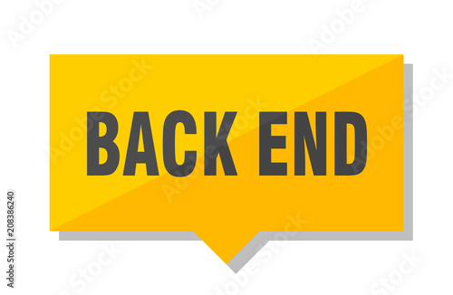 back end price tag