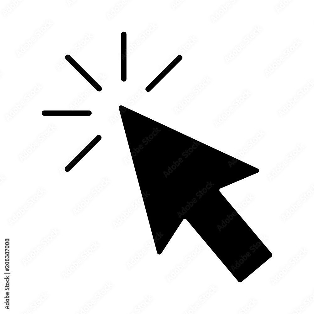 Click vector icon. Click arrow mouse icon on white background. Web, internet, click sighn. Click vector icon. Click arrow mouse icon on white background. Web, internet, click sighn.