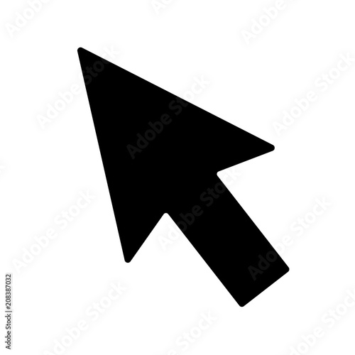 Arrow icon. Mouse arrow cursor icon, mouse icon vector, in trendy flat style isolated on white background.