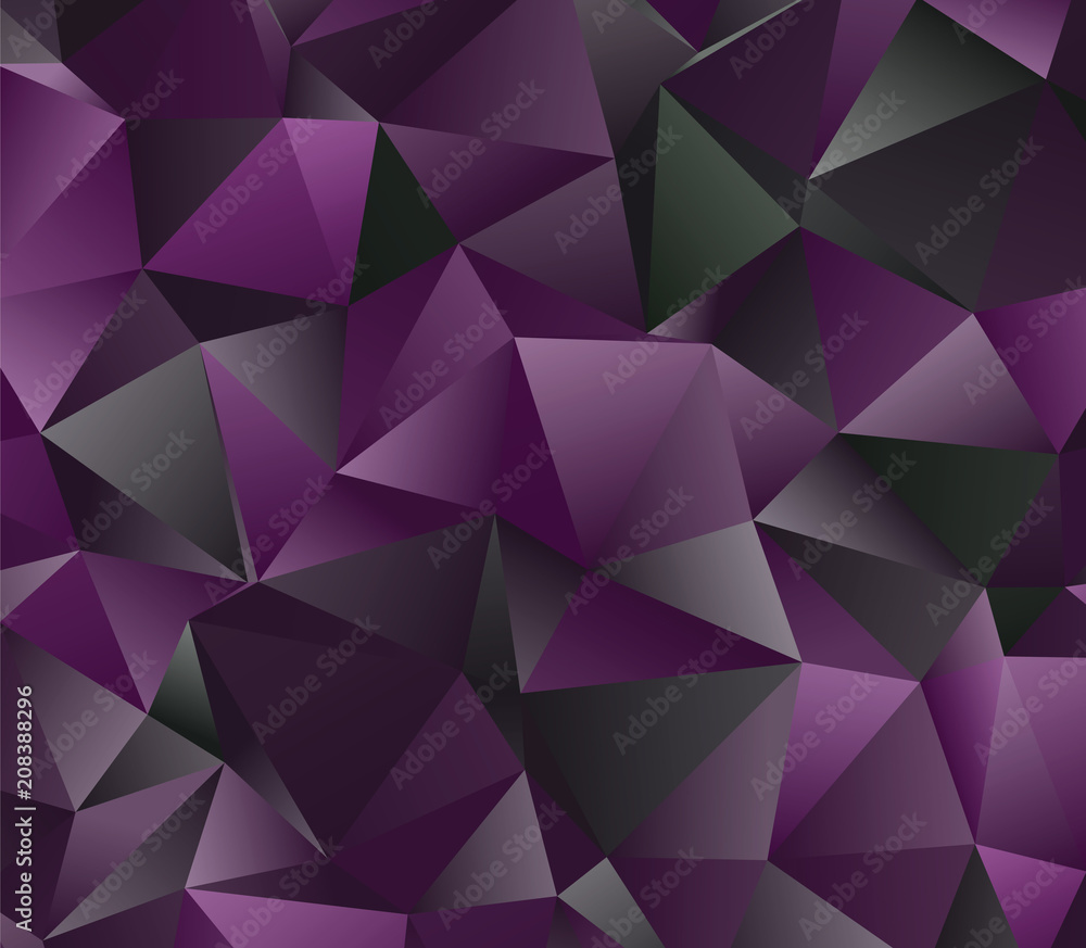 Obraz premium Abstract vector polygonal background. Low poly triangular pattern. The best graphic resourse for your design works.Modern abstract colorful background with a beautiful illustaration. Vector clip 