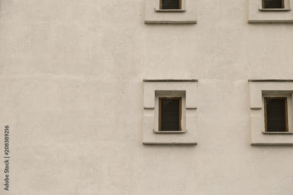 Three windows on the wall, the texture of the window background. Three windows on the wall, the texture of the window background.
