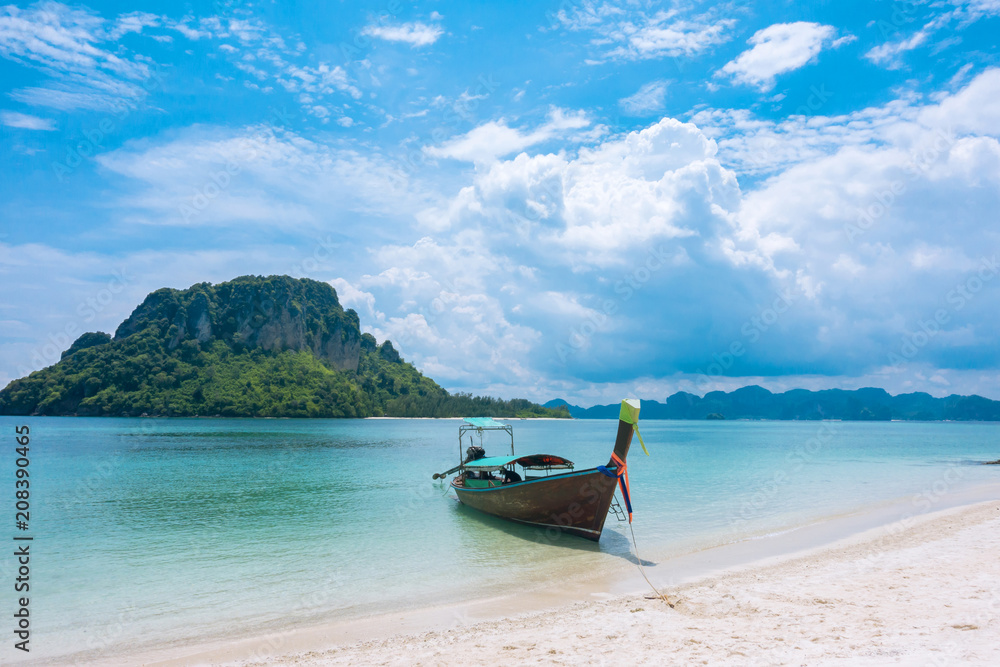 blue sky. Beach in Krabi province, Thailand. blue sky. Beach in Krabi province, Thailand.