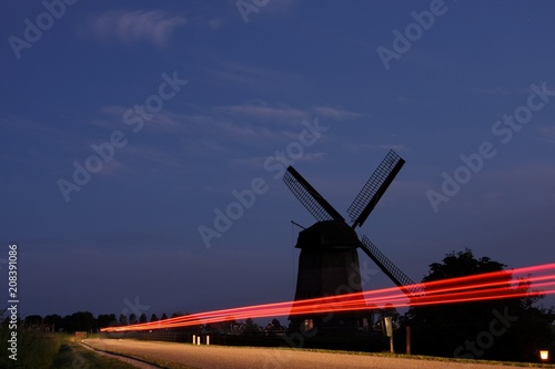 evening windmill