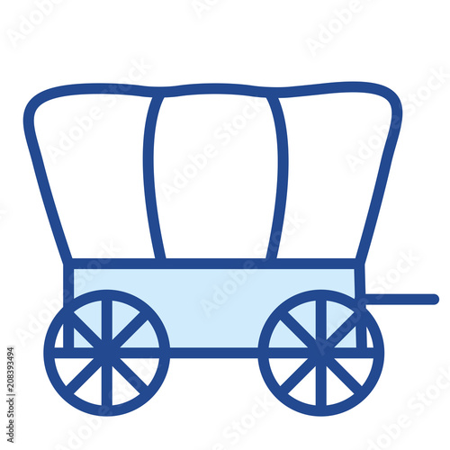 Planwagen Vector Icon Illustration photo