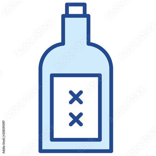 Whiskey Vector Icon Illustration