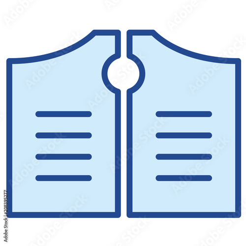 Saloontür Vector Icon Illustration