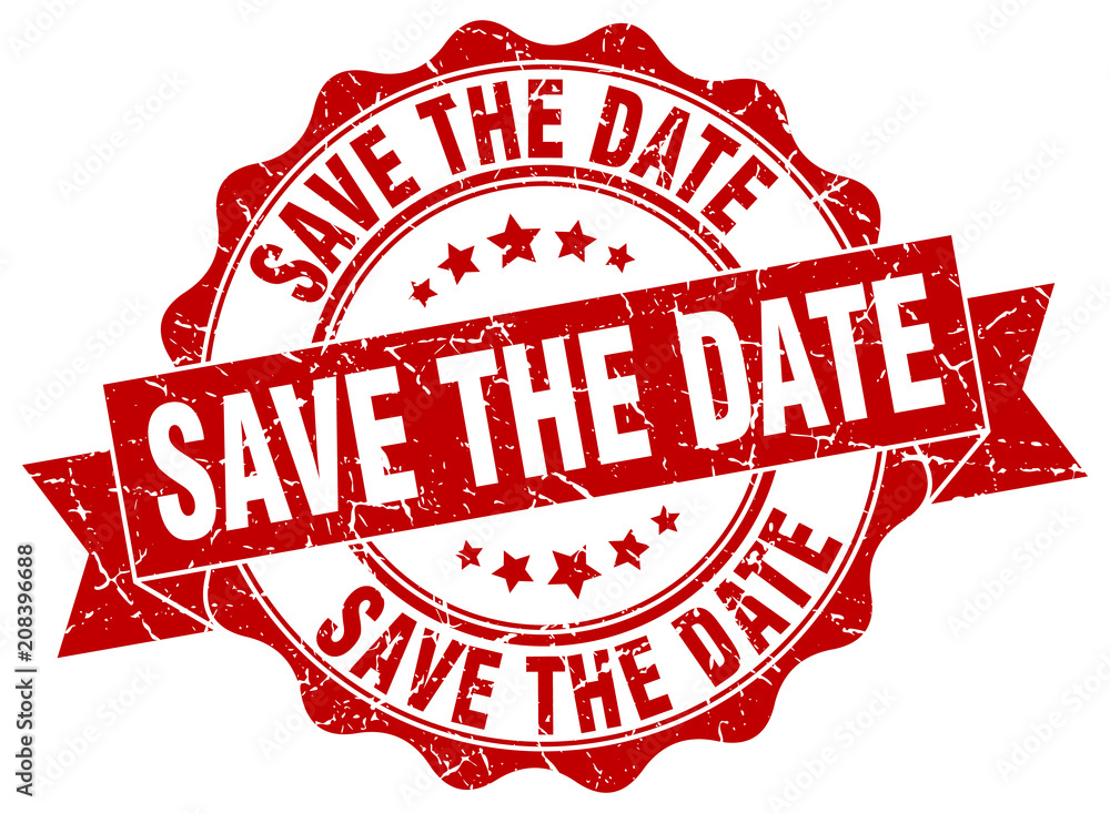 Obraz premium save the date stamp. sign. seal