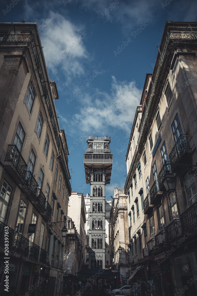 Santa Justa Lift in Lisbon