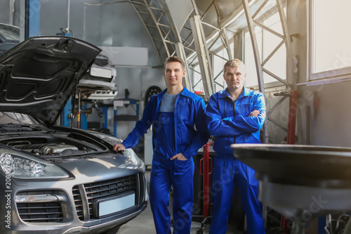 Portrait of male mechanics ...